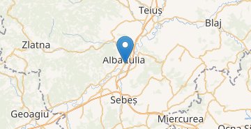 Карта Алба-Юлия