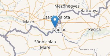 Map Nagylak