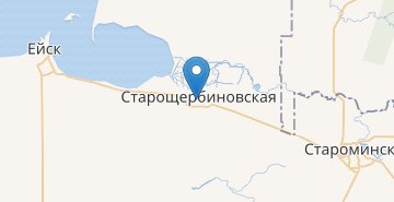 Map Staroscherbinovskaya (Krasnodarskiy kray
