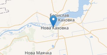 Mapa Nova Kakhovka