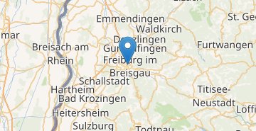 Map Freiburg im Breisgau