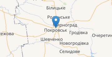 Map Pokrovsk (Donetska obl.)