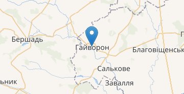 地图 Gaivoron (Kirovogradska obl.)