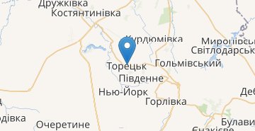 Map Toretsk (Donetska obl.)