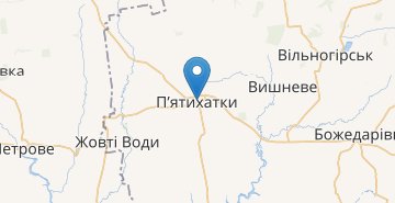 Map Pyatikhatky (Dnipropetrovska obl.)