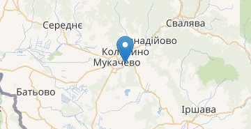 Mapa Mukachevo