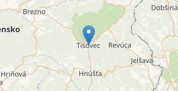 Mapa Tisovec
