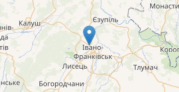 Mapa Ivano-Frankivsk