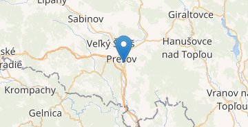 地图 Prešov