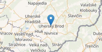 地图 Uherský Brod