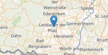 Mapa Landau in der Pfalz