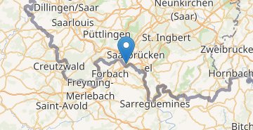 地图 Saarbrucken