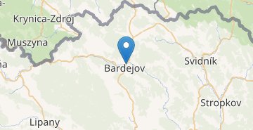 Mapa Bardejov