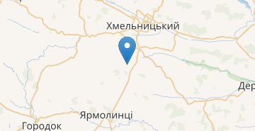 Mapa Skarzhentsi, Khmelnytska obl