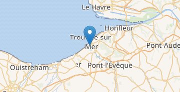 Mapa Deauville