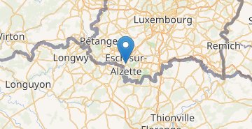 Карта Эш-сюр-Альзетт