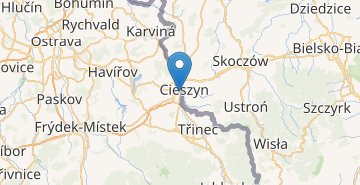 Mapa Český Těšín