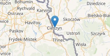 地图 Cieszyn