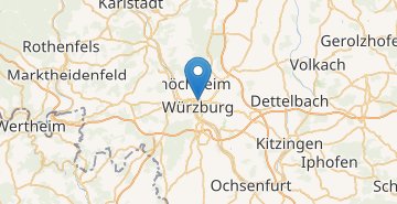 Mapa Wurzburg