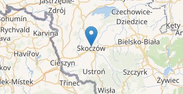 Mapa Skoczow