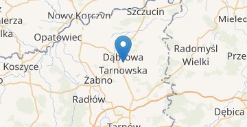 Map Dabrowa Tarnowska