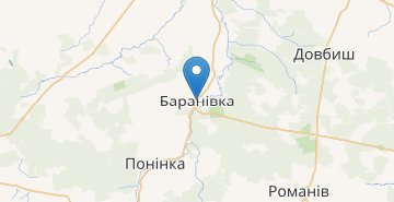 Mapa Baranivka (Zhytomyrska obl.)