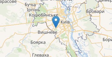 地图 Kyiv airport Zhulyany