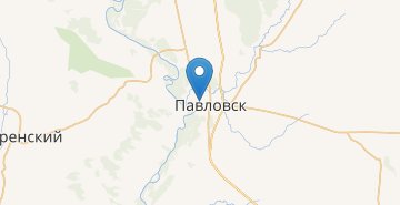 Map Pavlovsk (Voronezhskaya obl.)