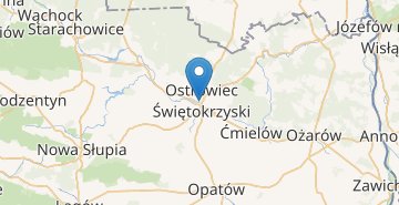 Mapa Ostrowiec Swietokrzyski
