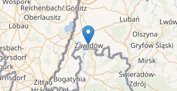 Mapa Zawidow