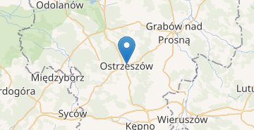Map Ostrzeszow