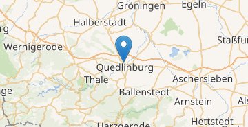 地图 Quedlinburg 