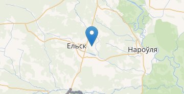 Mapa Knyazhebore, povorot, Elskiy r-n GOMELSKAYA OBL.