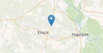 Карта Санюки, поворот, Ельский р-н ГОМЕЛЬСКАЯ ОБЛ.