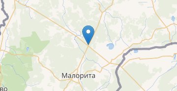 Map Malorita, perekrestok, Maloritskiy r-n BRESTSKAYA OBL.