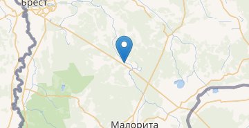 Карта Антоново, поворот, Малоритский р-н БРЕСТСКАЯ ОБЛ.