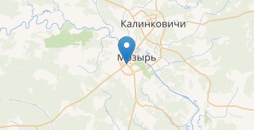 Map Mozyr, basseyn, Mozyrskiy r-n GOMELSKAYA OBL.