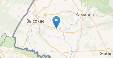 Map Kustichi, Kameneckiy r-n BRESTSKAYA OBL.
