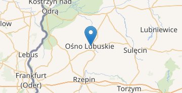 地图 Ośno Lubuskie