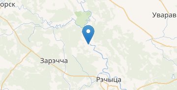 Карта Милоград, Речицкий р-н ГОМЕЛЬСКАЯ ОБЛ.