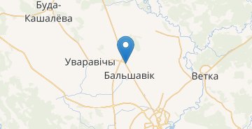 Карта Калинино-1, Буда-Кошелевский р-н ГОМЕЛЬСКАЯ ОБЛ.