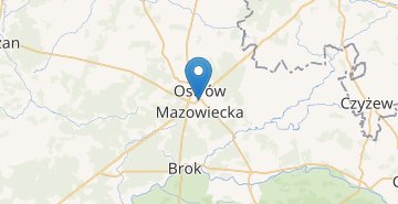 Карта Острув-Мазовецка