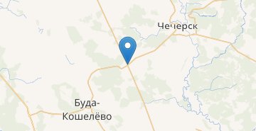 Карта Заболотье, Буда-Кошелевский р-н ГОМЕЛЬСКАЯ ОБЛ.