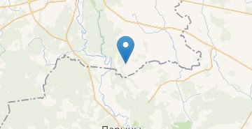 Map Polyanki, povorot, Bobruyskiy r-n MOGILEVSKAYA OBL.