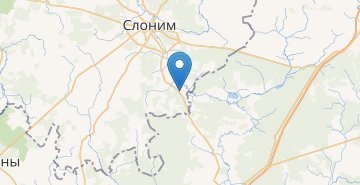Карта Русаково, Слонимский р-н ГРОДНЕНСКАЯ ОБЛ.
