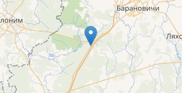 Карта Лесная, поворот, Барановичский р-н БРЕСТСКАЯ ОБЛ.