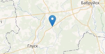 Map Bervy, Glusskiy r-n MOGILEVSKAYA OBL.