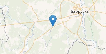 Mapa Petrovichi, povorot, Bobruyskiy r-n MOGILEVSKAYA OBL.