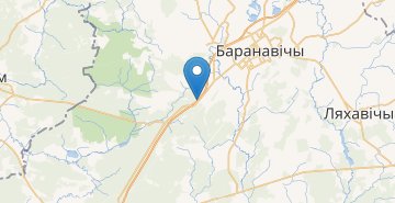 Map Lesino, povorot, Baranovichskiy r-n BRESTSKAYA OBL.