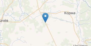 Map Novyy Krivsk, Rogachevskiy r-n GOMELSKAYA OBL.